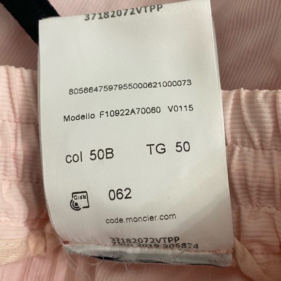 NWT Rare MONCLER 1952 Genius Pantalone Sportivo Sport Track Pants 50 L - Picture 11 of 15